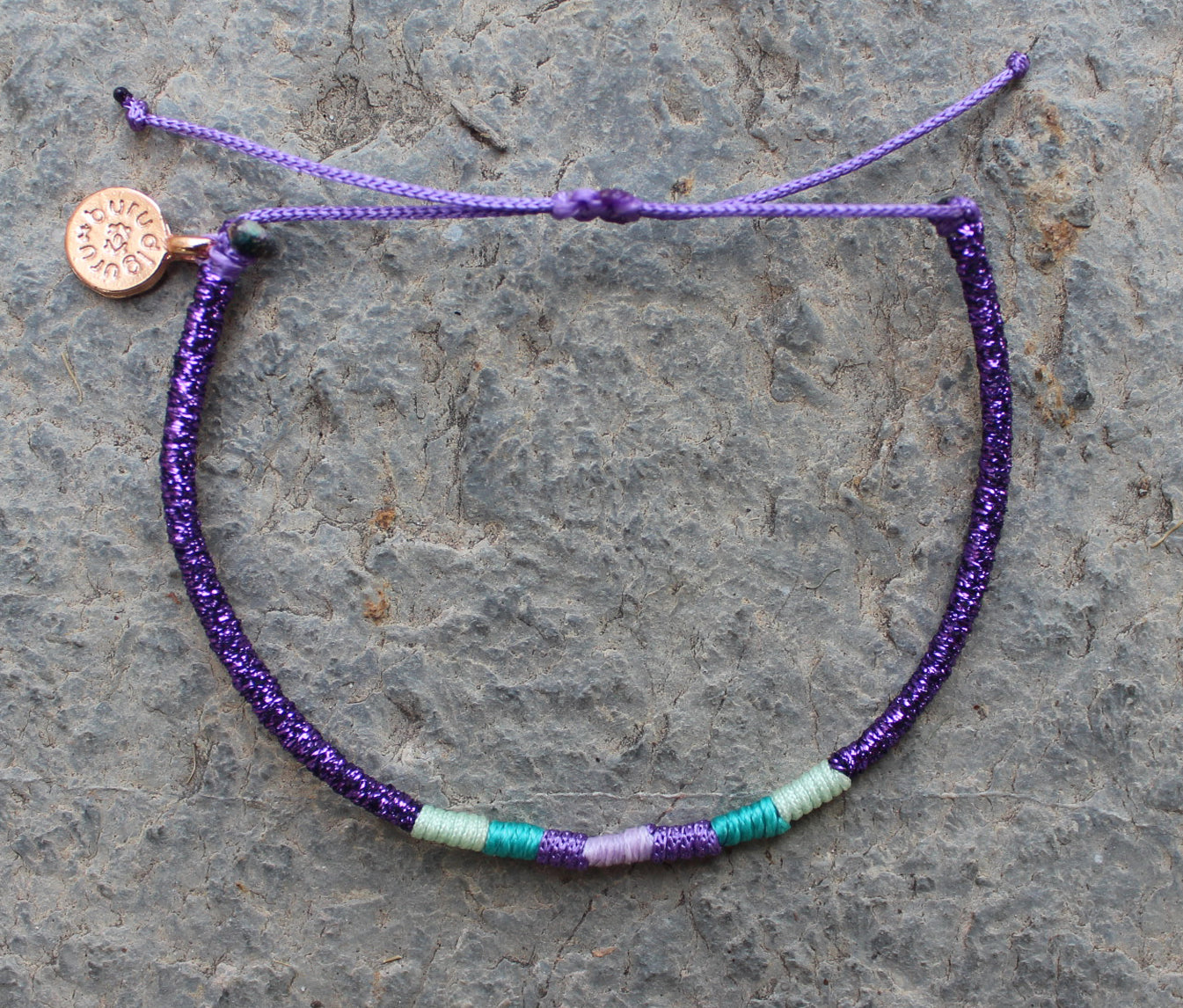 Loop İnce Bileklik / Mor Gleam