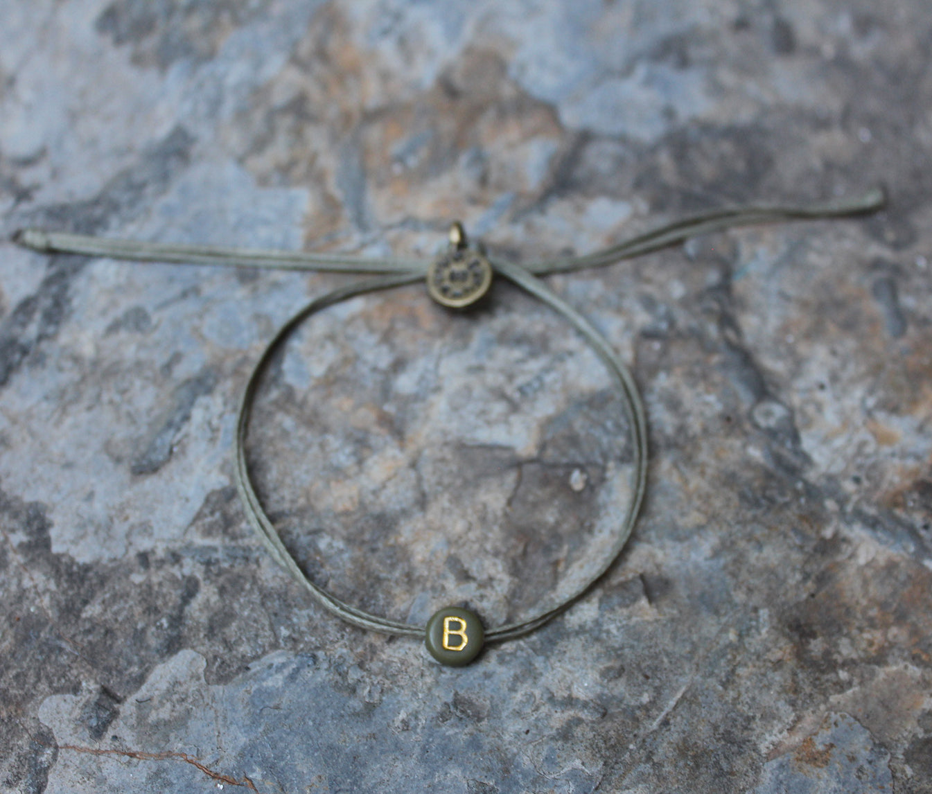 Cordas Letter Bracelet/ Khaki