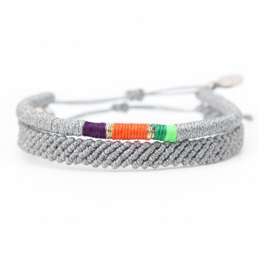 Silver 2li Bileklik Seti