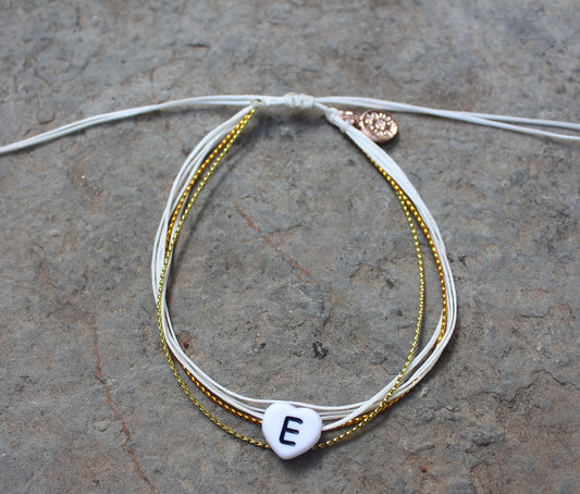 Cordas Amore Letter Anklet