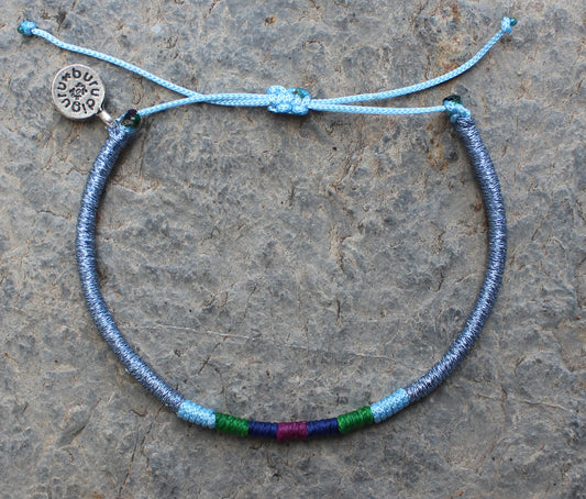 Loop İnce Bileklik / Blue Gleam