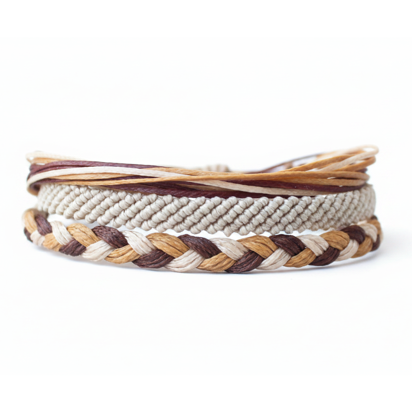 Coffee 3 Piece Bracelet Set