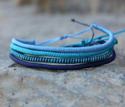 Loop 4lü İnce Bileklik Seti/ Deep Sea