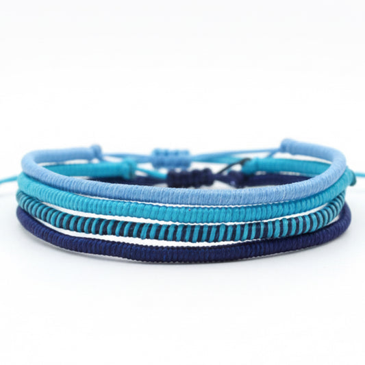 Loop 4lü İnce Bileklik Seti/ Deep Sea