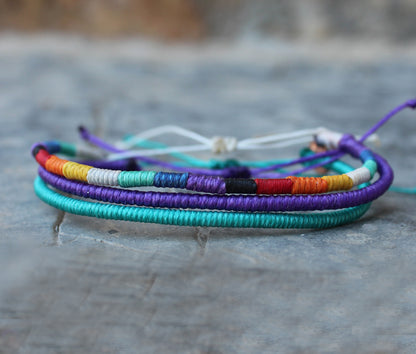 Loop 3 Thin Bracelet Set / Pula