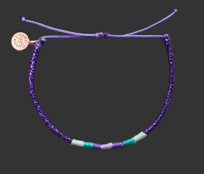 Loop İnce Bileklik / Mor Gleam