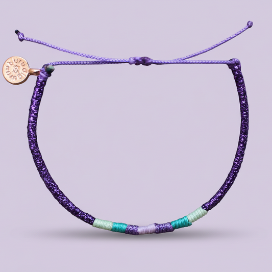 Loop İnce Bileklik / Mor Gleam