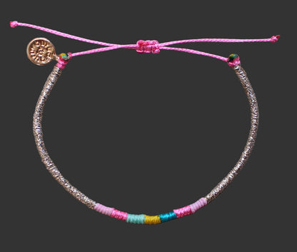 Loop İnce Bileklik / Pink Gleam