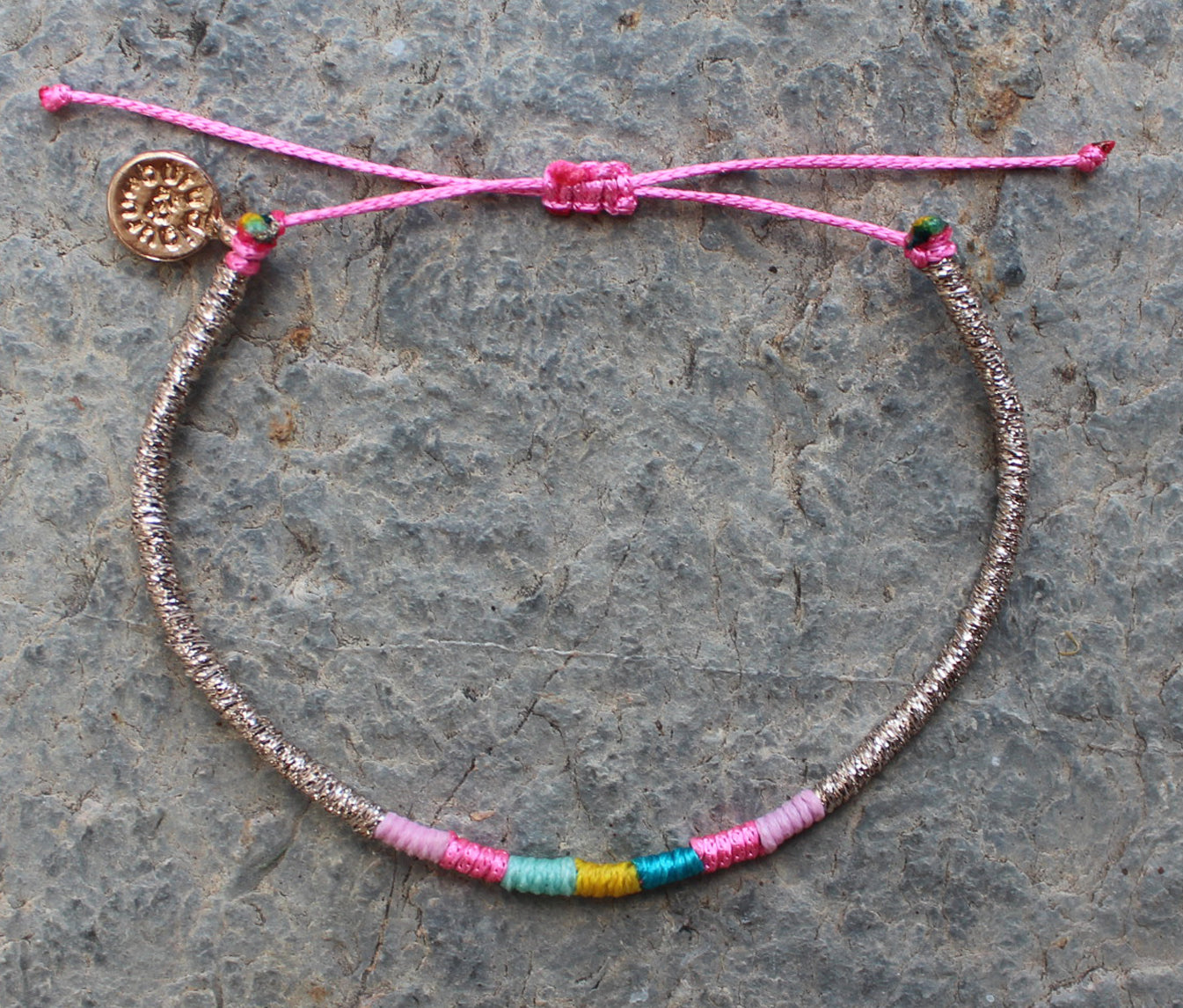 Loop İnce Bileklik / Pink Gleam