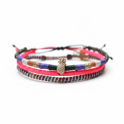 Loop 3 Thin Bracelet Set / Pinkypine