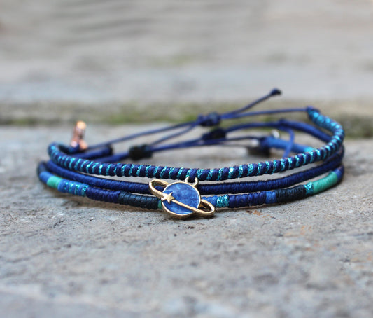 Planet Blue 3-Piece Bracelet Set