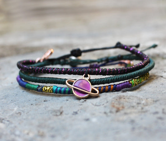 Planet Blue 3-Piece Bracelet Set