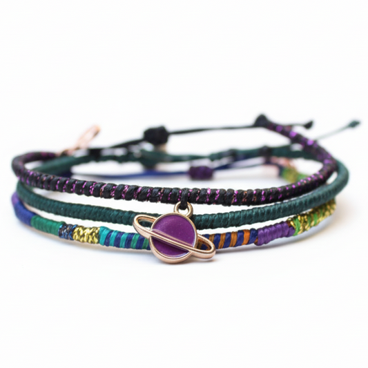 Planet Blue 3-Piece Bracelet Set
