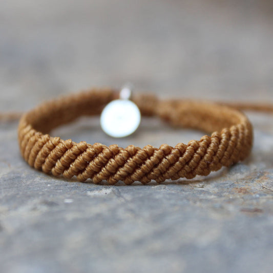 Pacifico Knitted Bracelet/ Light Brown