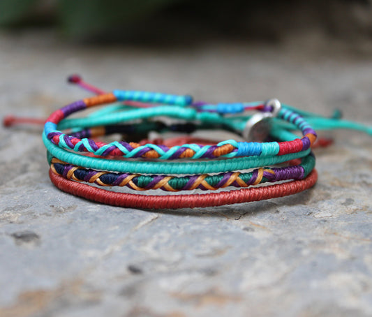 Aztec 4 Piece Bracelet Set
